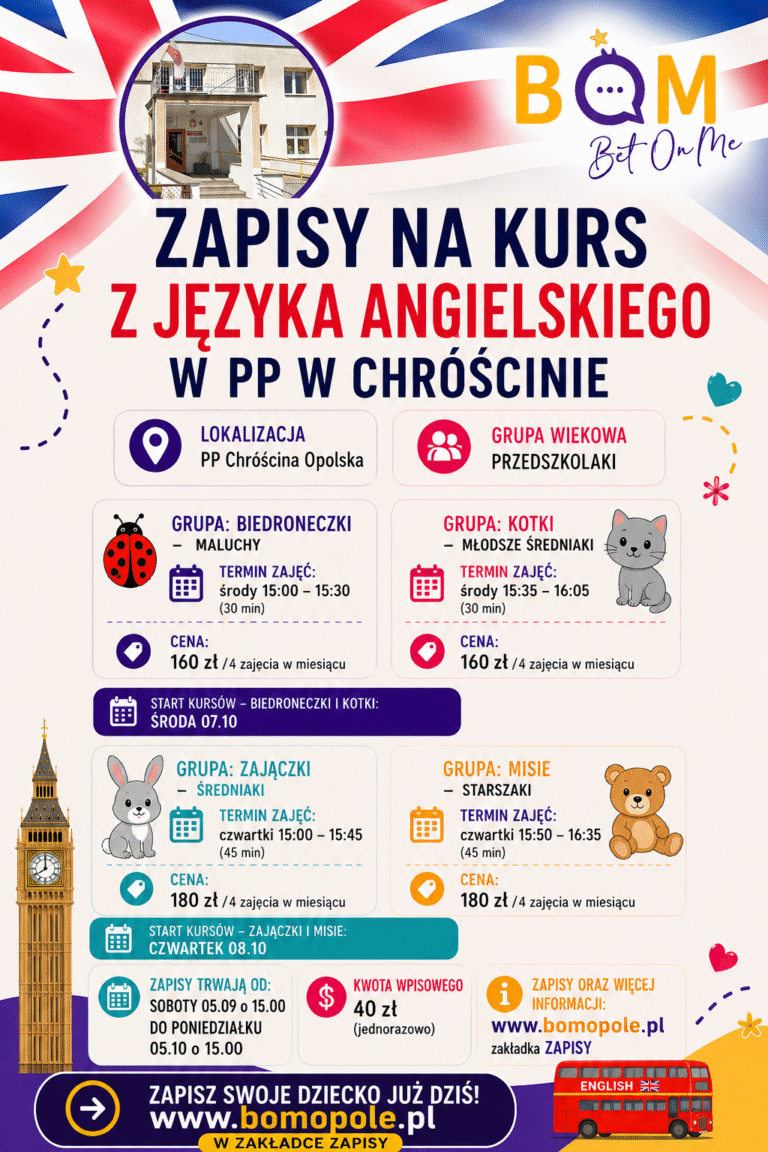 ZAPISY JUŻ 05.09!